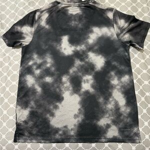 Russell Athletic Black and Gray Tie-Dye Tee